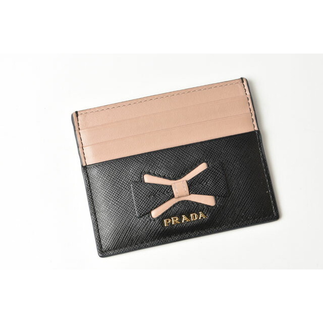 Prada Black Card Case Saffiano